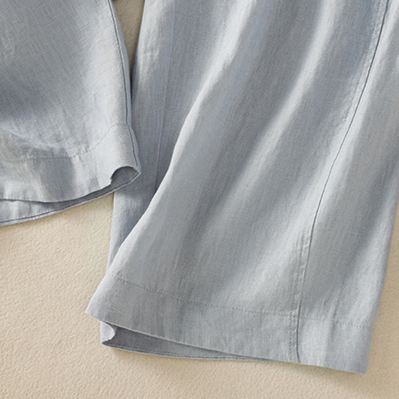 Nimara Ritual Commute Plain Design Drawstring Women's Wide Leg Pants With Pockets