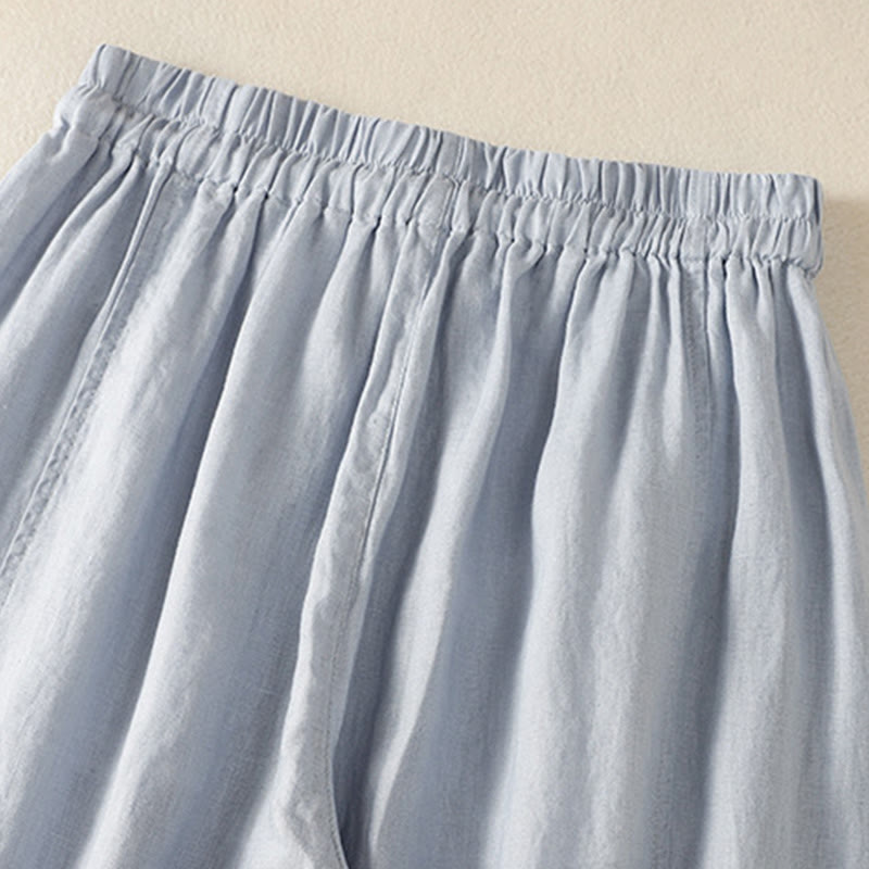 Nimara Ritual Commute Plain Design Drawstring Women's Wide Leg Pants With Pockets