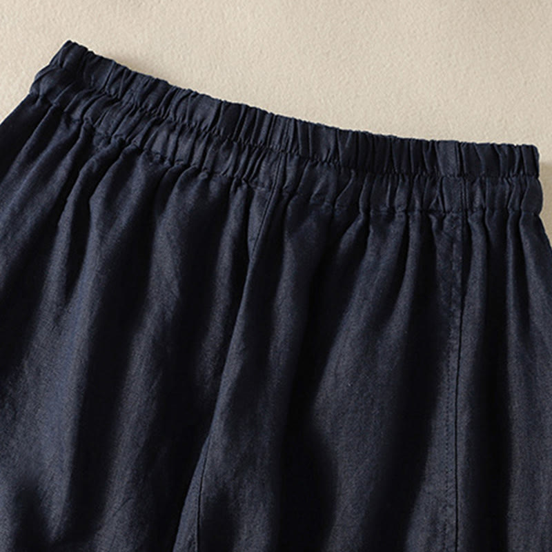 Nimara Ritual Commute Plain Design Drawstring Women's Wide Leg Pants With Pockets