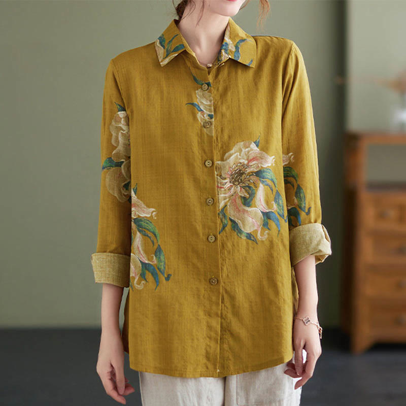 Nimara Ritual Literary Artistic Flower Print Cotton Clothing