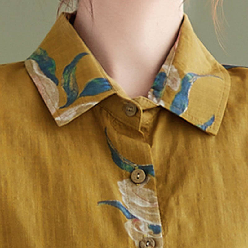 Nimara Ritual Literary Artistic Flower Print Cotton Clothing