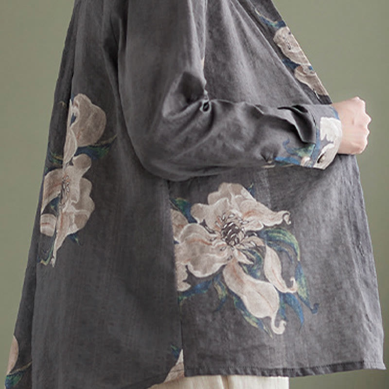 Nimara Ritual Literary Artistic Flower Print Cotton Clothing
