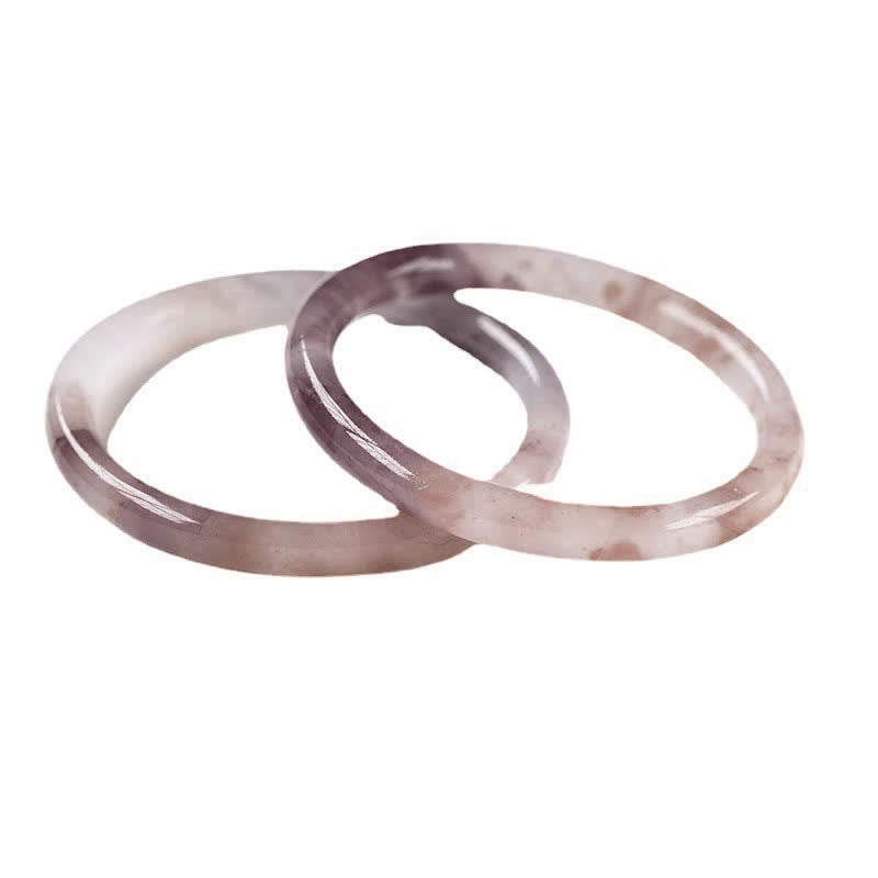 Nimara Ritual Purple Golden Silk Jade Wealth Bracelet Bangle