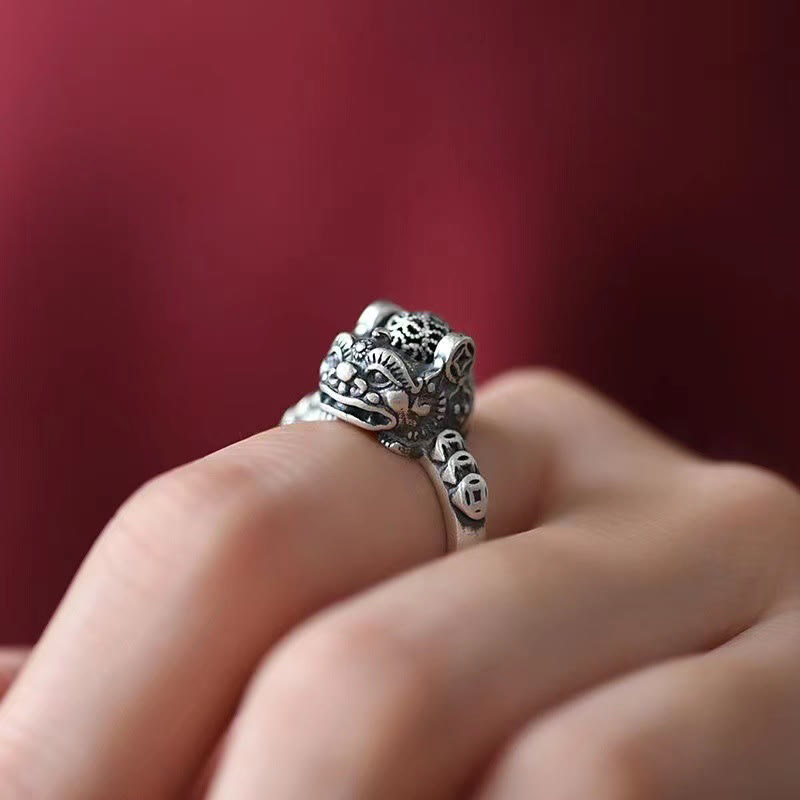 Nimara Ritual Lucky FengShui PiXiu Copper Coin Rotatable Ring