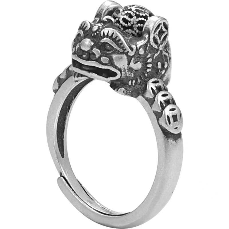 Nimara Ritual Lucky FengShui PiXiu Copper Coin Rotatable Ring