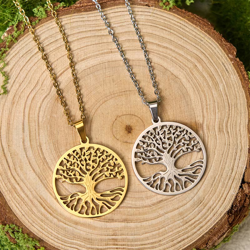Nimara Ritual The Tree Of Life Titanium Steel Enlightenment Necklace Pendant