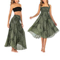 Nimara Ritual Two Style Wear Boho Compass Rose Flower Skirt Dress