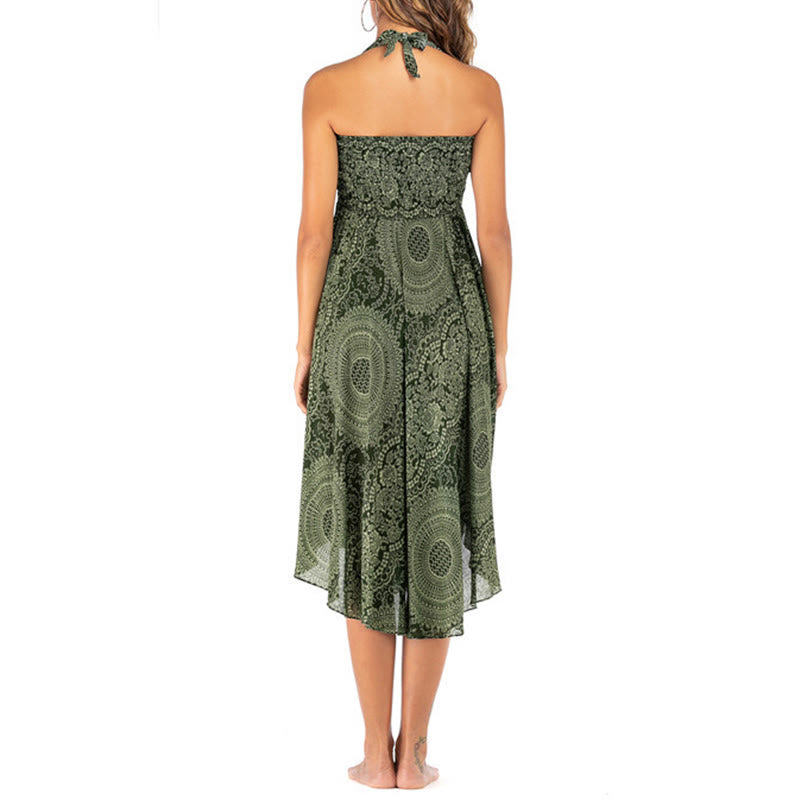 Nimara Ritual Two Style Wear Boho Compass Rose Flower Skirt Dress