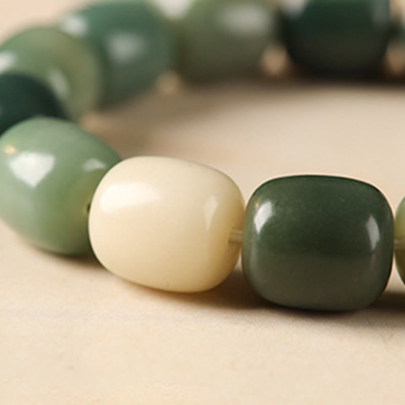 Nimara Ritual Bodhi Seed Om Mani Padme Hum Lion Head Peace Bracelet