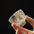 Nimara Ritual White Thangka Buddha Auspicious Clouds Teacup Kung Fu Tea Cup