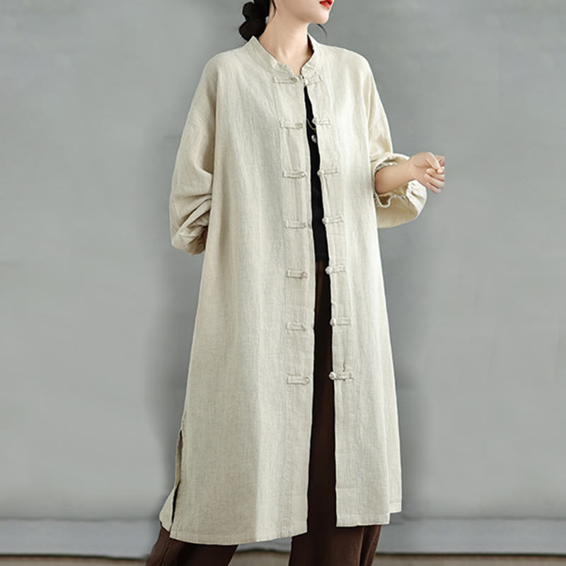Nimara Ritual Casual Frog-button Women's Coat With Pockets