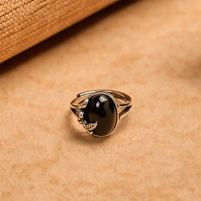 Nimara Ritual Copper Rose Flower Adjustable Self Care Ring