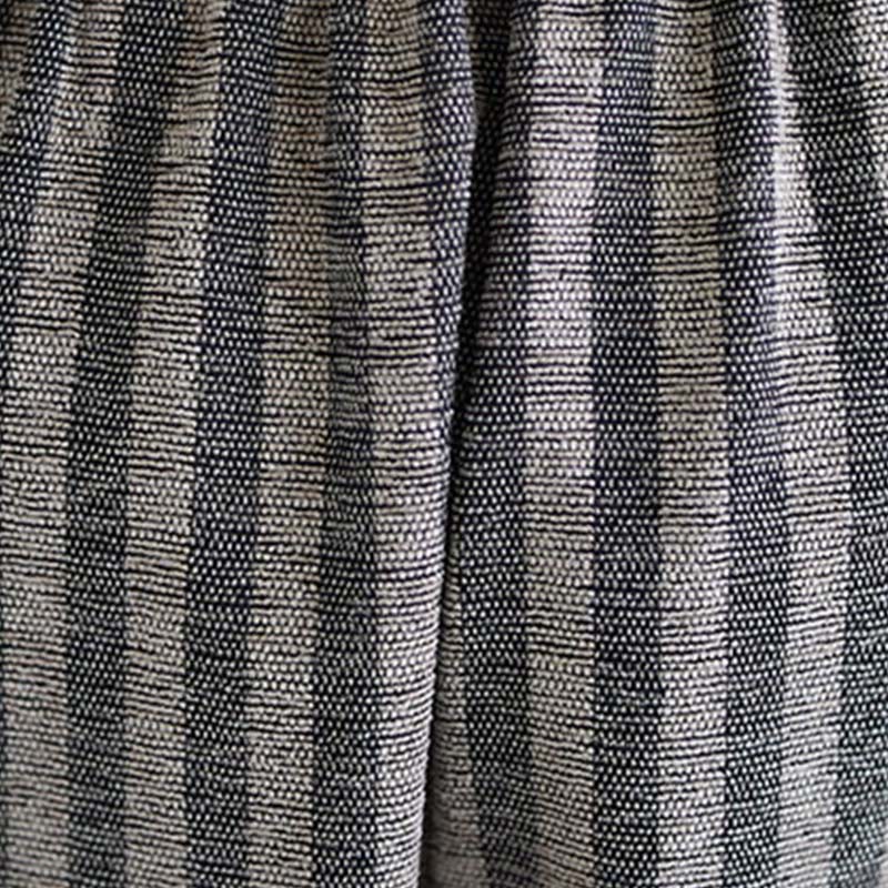 Nimara Ritual Casual 7-8 Length Corduroy Stripes Women's Polyester Wide Leg Pants With Pockets
