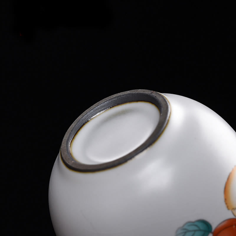 Nimara Ritual Cute Lying Cat Branches Teacup Kung Fu Tea Cup