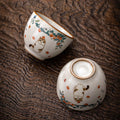 Nimara Ritual Cute Cat Butterfly Teacup Kung Fu Tea Cup