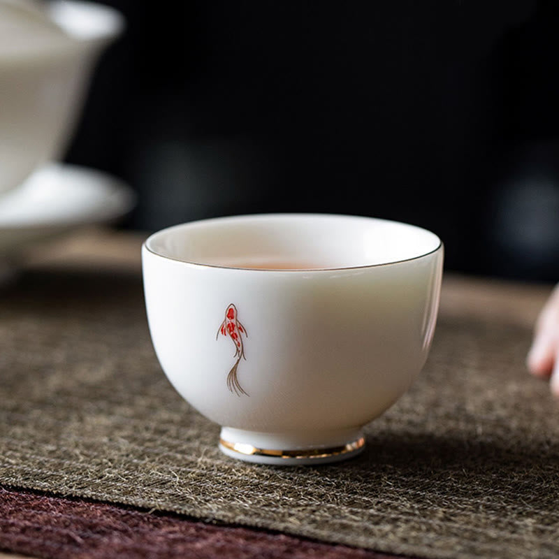 Nimara Ritual Koi Fish Teacup Kung Fu Tea Cup