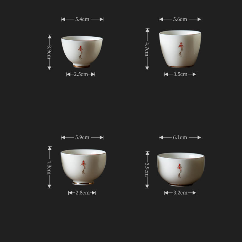 Nimara Ritual Koi Fish Teacup Kung Fu Tea Cup