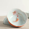 Nimara Ritual Koi Fish Lotus Hand Teacup Kung Fu Tea Cup