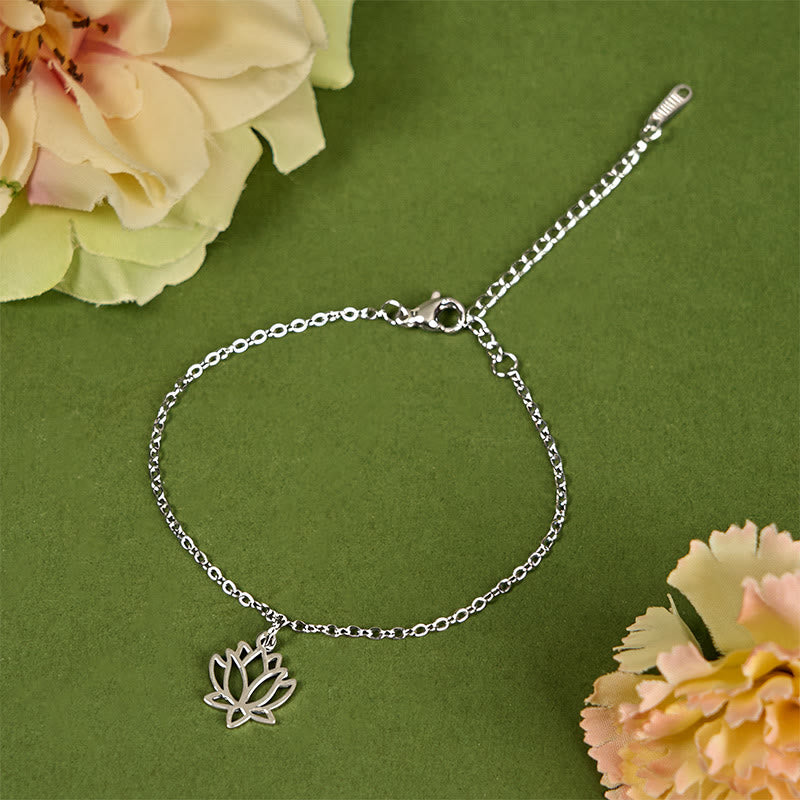 Nimara Ritual Lotus Pattern Titanium Steel Enlightenment Bracelet