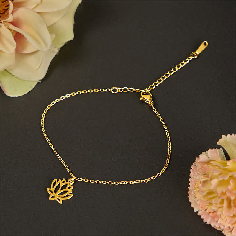 Nimara Ritual Lotus Pattern Titanium Steel Enlightenment Bracelet