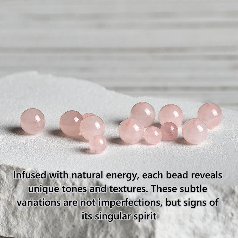 Nimara Ritual 925 Sterling Silver Lotus Design Natural Pink Crystal Soothing Bracelet