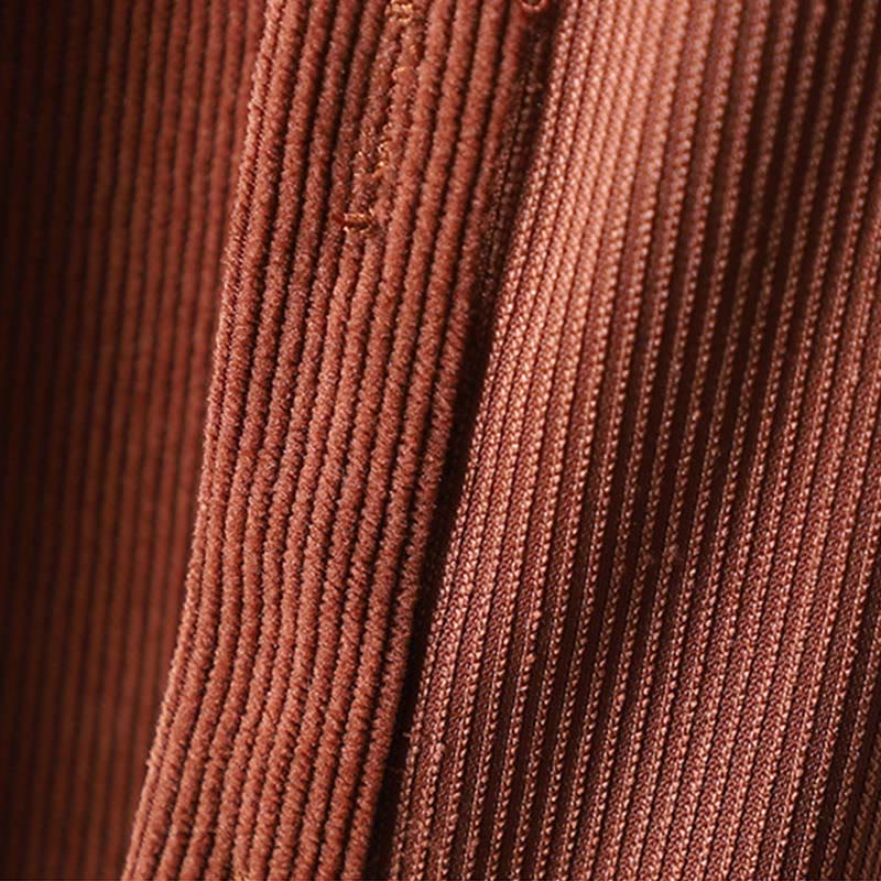 Nimara Ritual Corduroy Women's Cotton Long Sleeve Jacket With Pockets