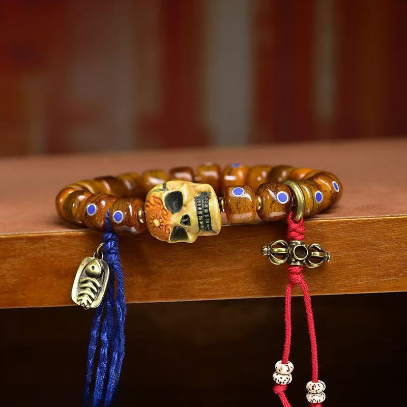 Nimara Ritual Tibetan Bone Beads The Lord Of The Corpse Forest Keep Away Evil Spirits Bracelet