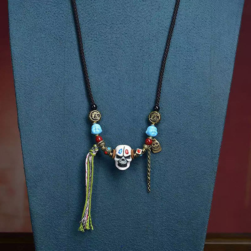 Nimara Ritual Tibetan Skull The Lord Of The Corpse Forest Keep Away Evil Spirits Necklace Pendant