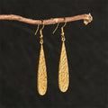 Nimara Ritual Elegant Titanium Steel Balance Hammer Marks Earrings