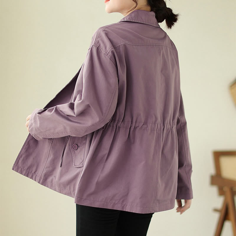 Nimara Ritual Women's Long Sleeve Button Cotton Jacket