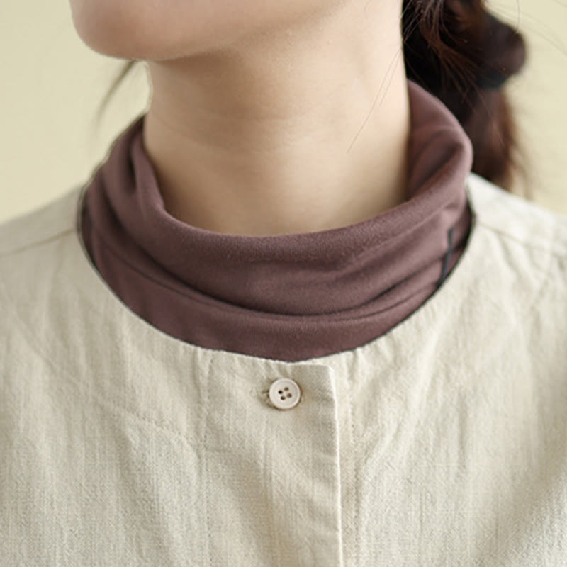 Nimara Ritual Women's Long Sleeve Crew Neck Cotton Jacket With Pockets