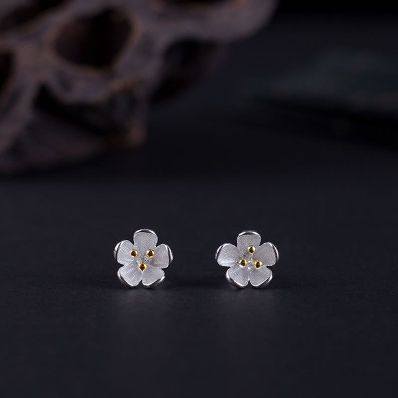 Nimara Ritual 925 Sterling Silver Golden Stamens Balance Earrings