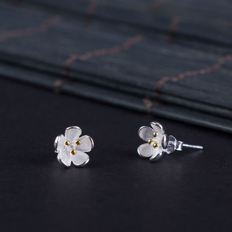 Nimara Ritual 925 Sterling Silver Golden Stamens Balance Earrings