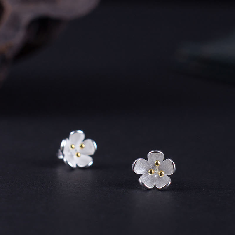 Nimara Ritual 925 Sterling Silver Golden Stamens Balance Earrings