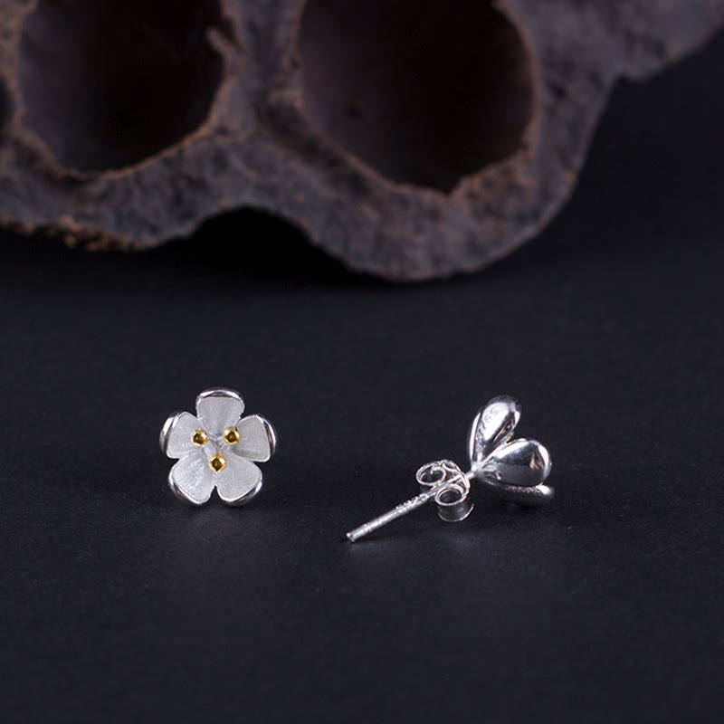 Nimara Ritual 925 Sterling Silver Golden Stamens Balance Earrings