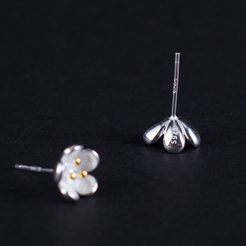 Nimara Ritual 925 Sterling Silver Golden Stamens Balance Earrings