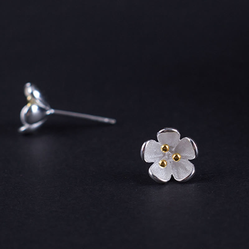 Nimara Ritual 925 Sterling Silver Golden Stamens Balance Earrings