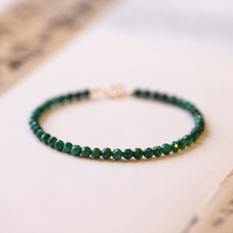 Nimara Ritual 3mm Natural Malachite Ultra-thin Beads Anti-anxiety Bracelet