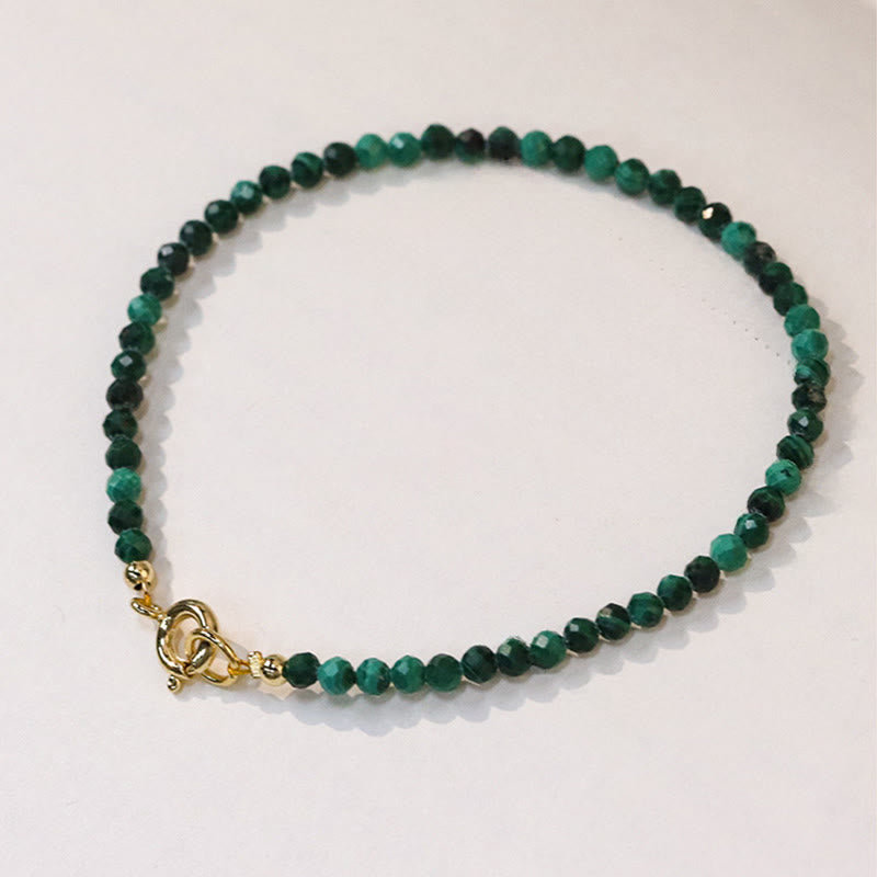 Nimara Ritual 3mm Natural Malachite Ultra-thin Beads Anti-anxiety Bracelet