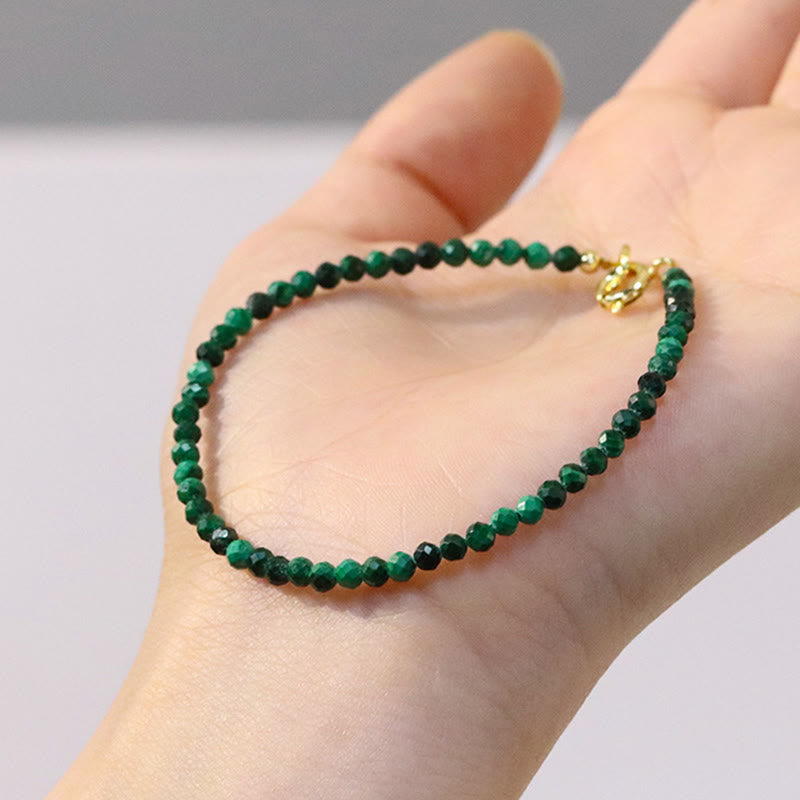 Nimara Ritual 3mm Natural Malachite Ultra-thin Beads Anti-anxiety Bracelet