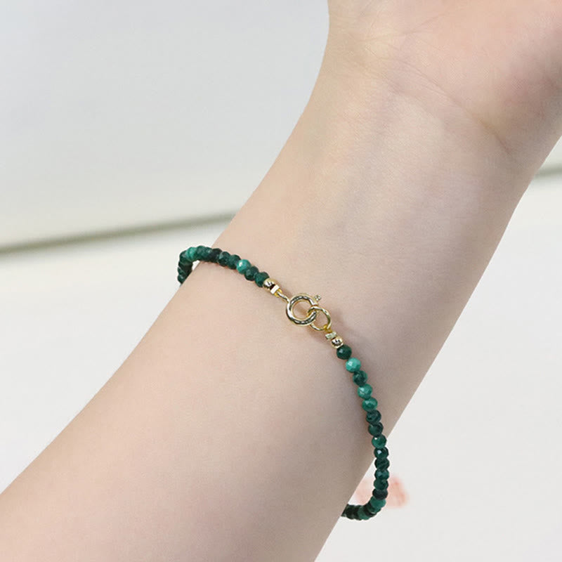 Nimara Ritual 3mm Natural Malachite Ultra-thin Beads Anti-anxiety Bracelet