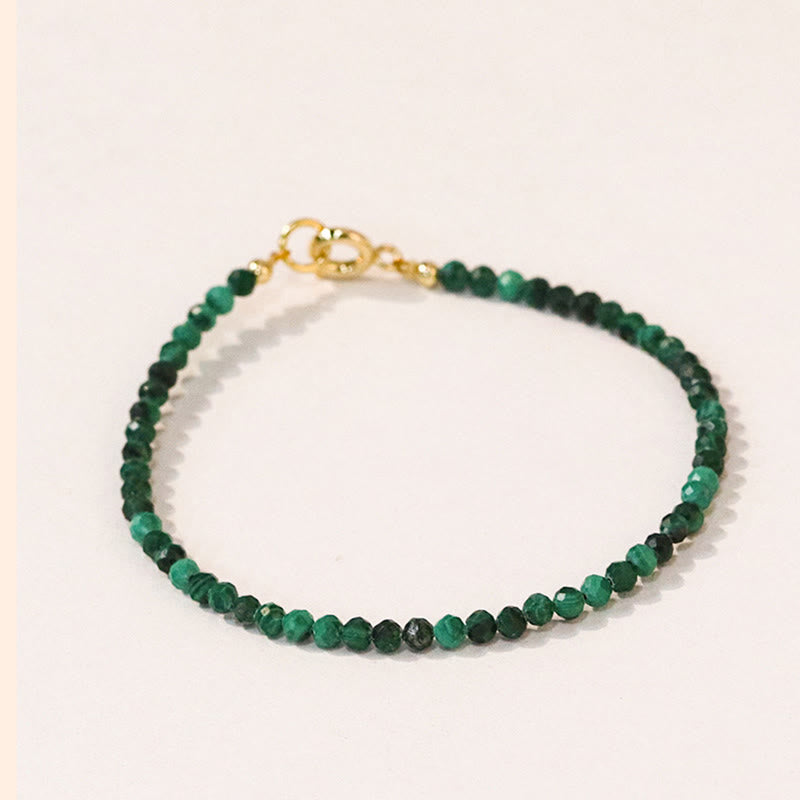 Nimara Ritual 3mm Natural Malachite Ultra-thin Beads Anti-anxiety Bracelet