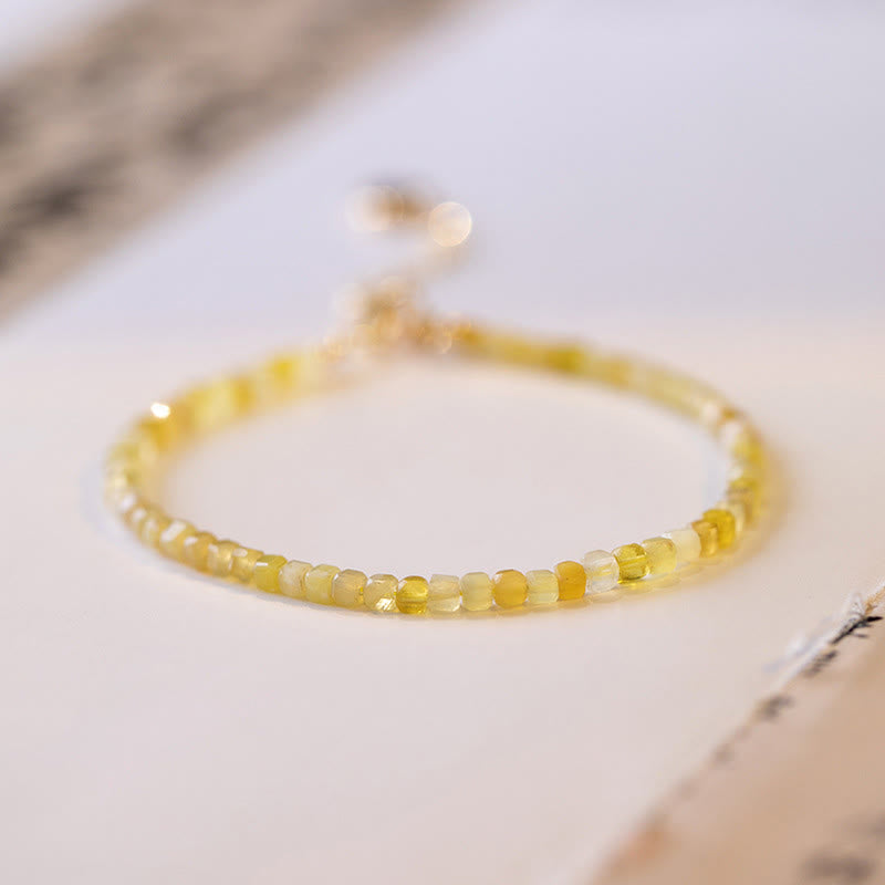Nimara Ritual 2mm Natural Opal Ultra-thin Beads Motivation Bracelet