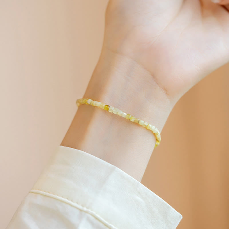 Nimara Ritual 2mm Natural Opal Ultra-thin Beads Motivation Bracelet