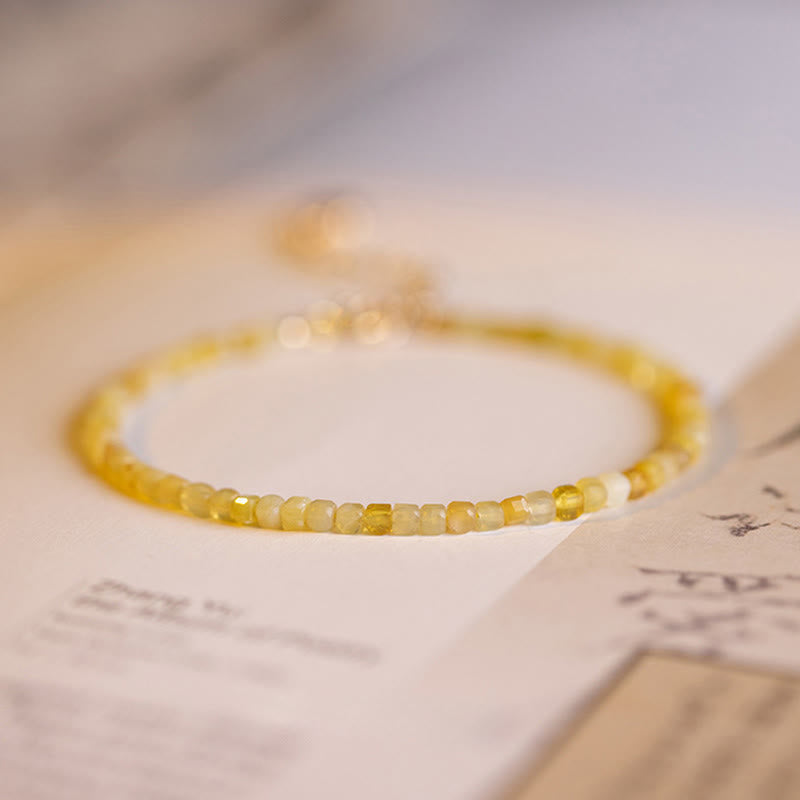 Nimara Ritual 2mm Natural Opal Ultra-thin Beads Motivation Bracelet