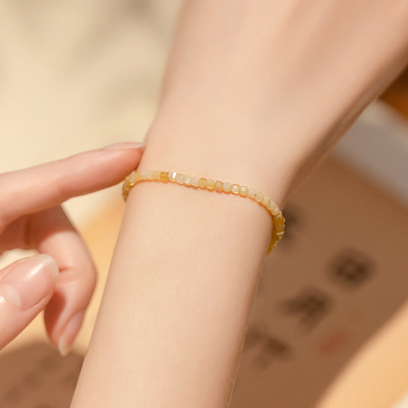 Nimara Ritual 2mm Natural Opal Ultra-thin Beads Motivation Bracelet