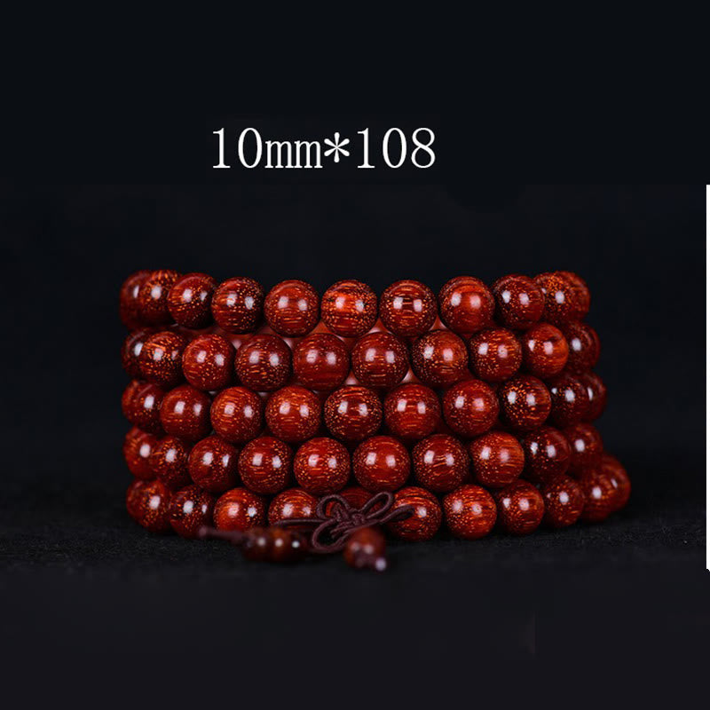 Nimara Ritual Tibetan Small Leaf Red Sandalwood Balance Bracelet