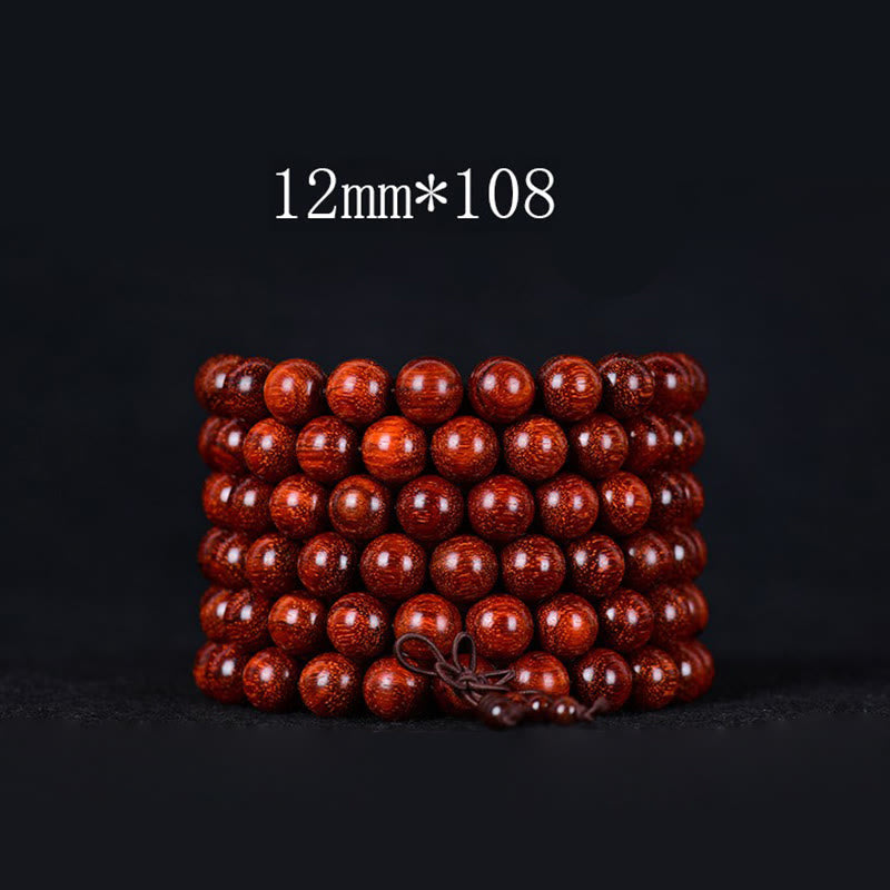 Nimara Ritual Tibetan Small Leaf Red Sandalwood Balance Bracelet
