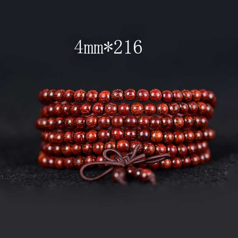 Nimara Ritual Tibetan Small Leaf Red Sandalwood Balance Bracelet