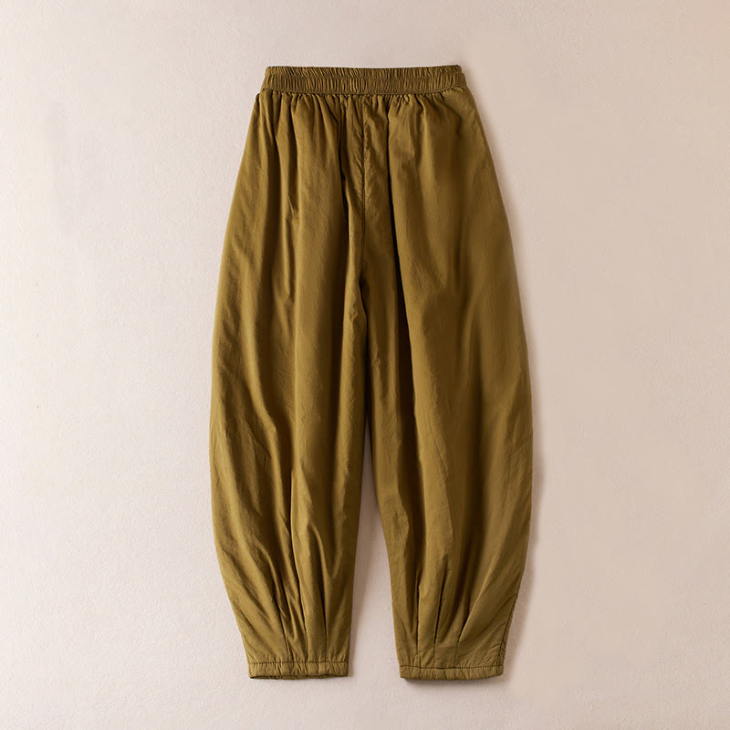 Nimara Ritual Plain Women's Harem Thick Pants With Pockets